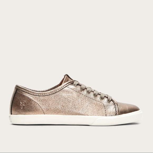 frye metallic sneakers